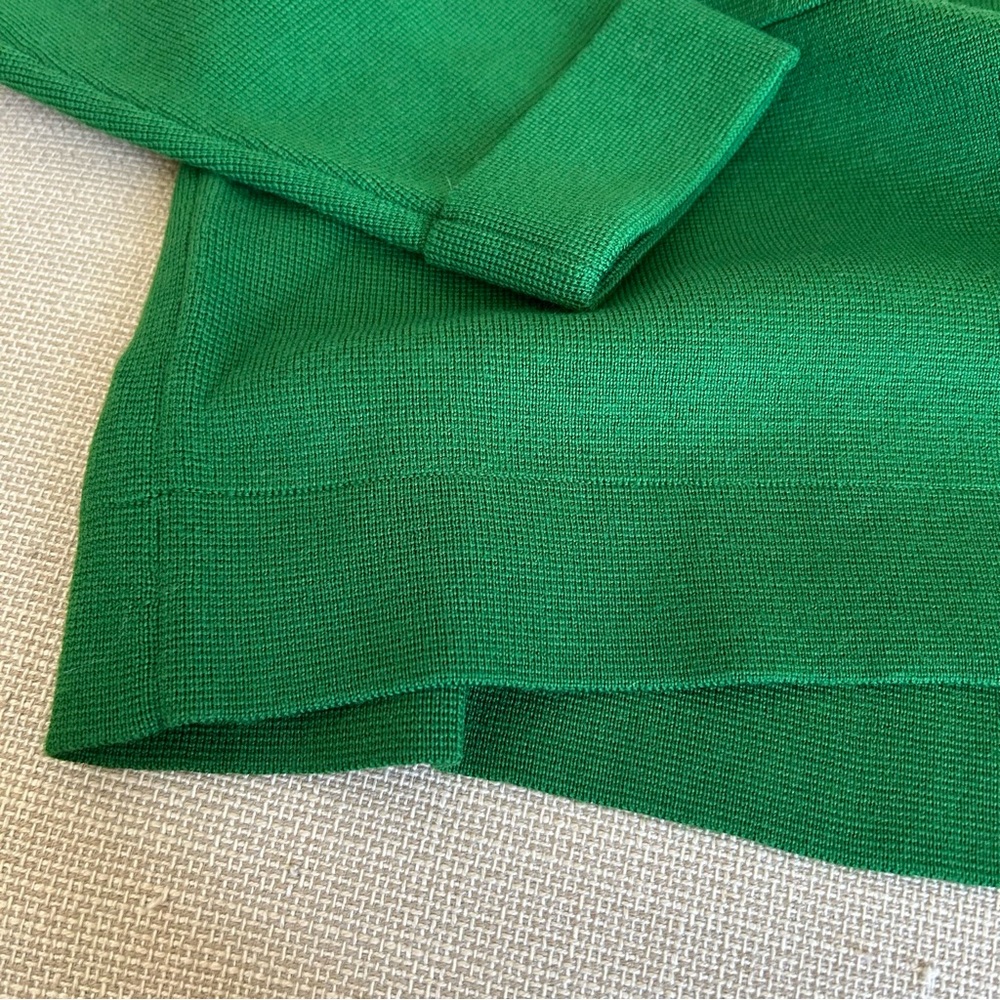 NEW Sezane Betty Cardigan - Green Knit Wool French Causal Soft - Picture 8 of 9